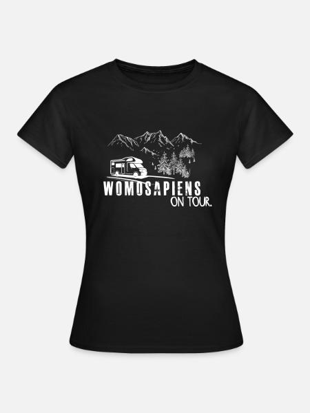Wohnmobil Camper - Womosapiens - Frauen T-Shirt - Schwarz