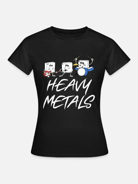 Heavy Metals - Frauen T-Shirt - Schwarz