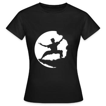 combattant - T-shirt Femme - noir - Devant - AI Model Female 172 dark (172cm)
