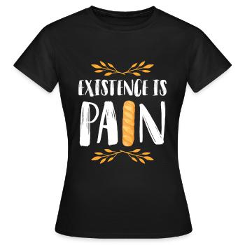 Baguette Brot - Frauen T-Shirt - Schwarz - Vorne - AI Model Female 172 dark (172cm)