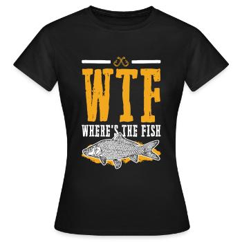 Pêche pêche pêche - T-shirt Femme - noir - Devant - AI Model Female 172 dark (172cm)