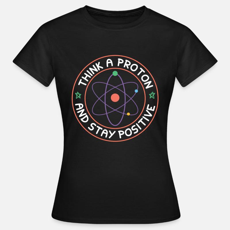 Atom videnskab videnskab - Dame-T-shirt - sort