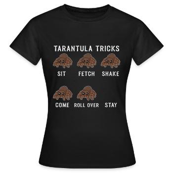 Tarantula Tricks Cadeau araignée - T-shirt Femme - noir - Devant - AI Model Female 172 dark (172cm)