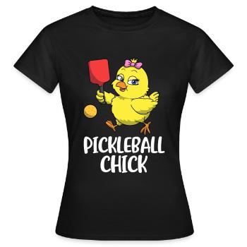 Pickleball Chick Pickleball Cadeau - T-shirt Femme - noir - Devant - AI Model Female 172 dark (172cm)