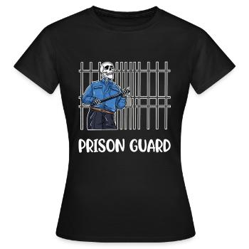 Prison Guard Prison Gift - Women's T-Shirt - black - Front - AI Model Female 172 dark (172cm)