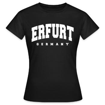 Erfurt - T-shirt Femme - noir - Devant - AI Model Female 172 dark (172cm)