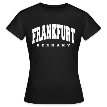 Francfort - T-shirt Femme - noir - Devant - AI Model Female 172 dark (172cm)
