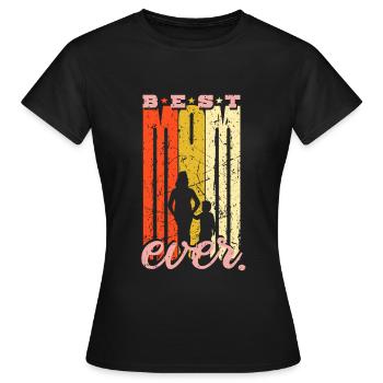 Meilleure maman de tous les temps - pour la meilleure maman du monde - T-shirt Femme - noir - Devant - AI Model Female 172 dark (172cm)