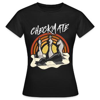 Échecs et mat - T-shirt Femme - noir - Devant - AI Model Female 172 dark (172cm)