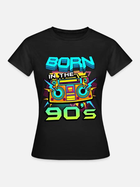 1990iger Sprüche 90s Geschenksidee - Frauen T-Shirt - Schwarz