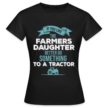 Mécanicien de tracteurs Mécanicien de machines agricoles - T-shirt Femme - noir - Devant - AI Model Female 172 dark (172cm)