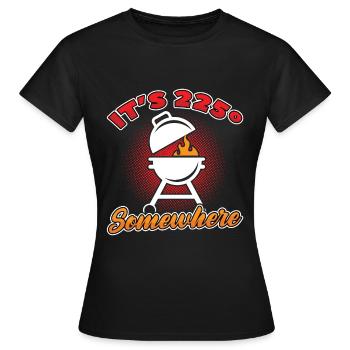 Barbecue Barbecue Grillades - T-shirt Femme - noir - Devant - AI Model Female 172 dark (172cm)