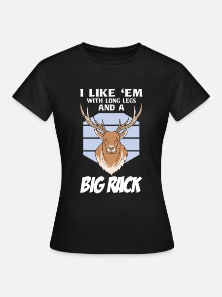 Hirschjagd - Frauen T-Shirt - Schwarz