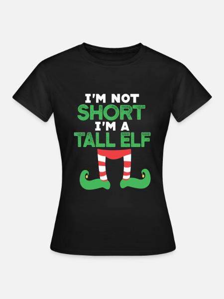 Großer Elf Elf Weihnachten - Frauen T-Shirt - Schwarz