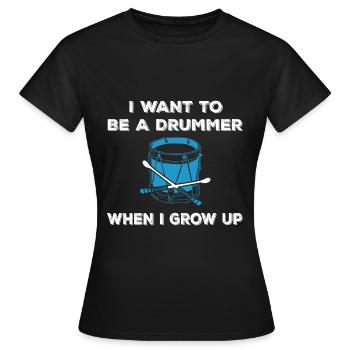 Percussion - Women's T-Shirt - black - Front - AI Model Female 172 dark (172cm)