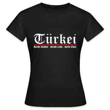 Türkei - Geburtsort Heimat Geschenkidee - Frauen T-Shirt - Schwarz - Vorne - AI Model Female 172 dark (172cm)