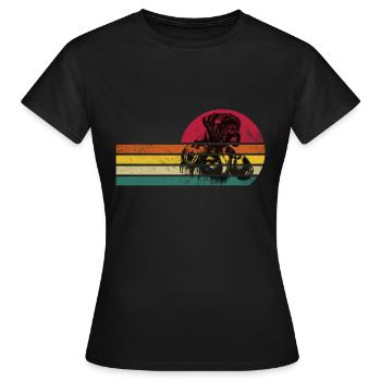 Boxer Hund - Deutscher Boxer - Frauen T-Shirt - Schwarz - Vorne - AI Model Female 172 dark (172cm)