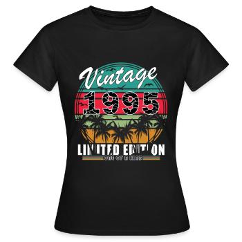 1995 Geburtstag 1995 Jahrgang 1995 Geburtstag - Frauen T-Shirt - Schwarz - Vorne - AI Model Female 172 dark (172cm)