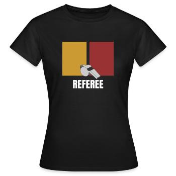 referee - Women's T-Shirt - black - Front - AI Model Female 172 dark (172cm)