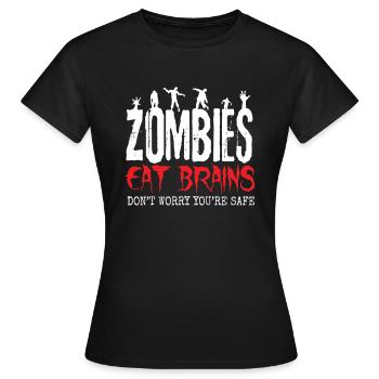 Zombie - Frauen T-Shirt - Schwarz - Vorne - AI Model Female 172 dark (172cm)