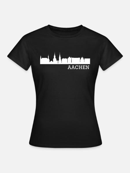 Aachen - Frauen T-Shirt - Schwarz