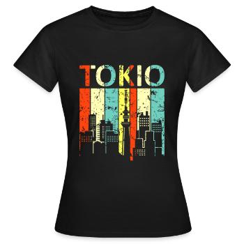 Tokyo - Women's T-Shirt - black - Front - AI Model Female 172 dark (172cm)