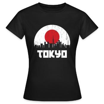 Tokyo - Women's T-Shirt - black - Front - AI Model Female 172 dark (172cm)