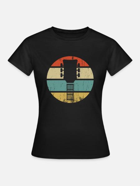 Gitarre - Frauen T-Shirt - Schwarz