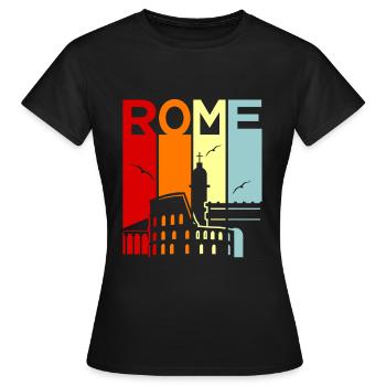 Rome - Women's T-Shirt - black - Front - AI Model Female 172 dark (172cm)