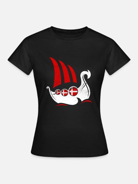 Dania - Dame-T-shirt - sort