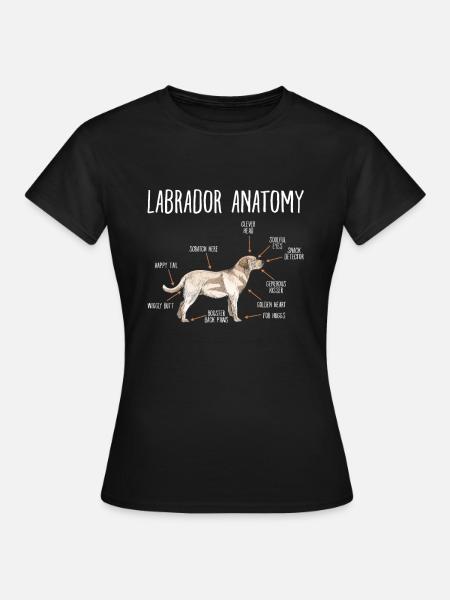 Labrador - T-shirt dam - svart