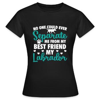 Labrador - T-shirt Femme - noir - Devant - AI Model Female 172 dark (172cm)