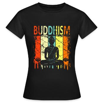 bouddhisme - T-shirt Femme - noir - Devant - AI Model Female 172 dark (172cm)