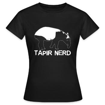 tapir - T-shirt Femme - noir - Devant - AI Model Female 172 dark (172cm)