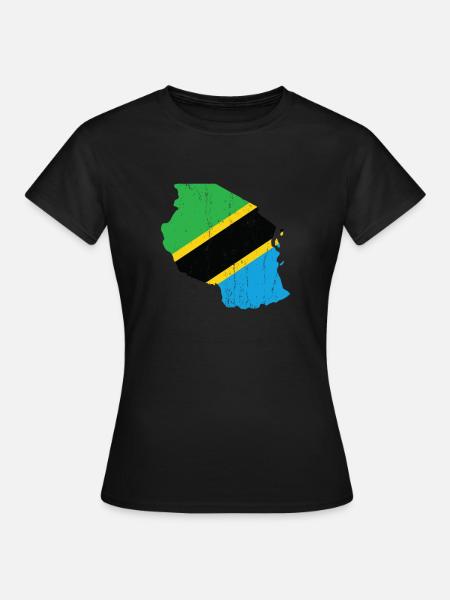 Tansania - Frauen T-Shirt - Schwarz
