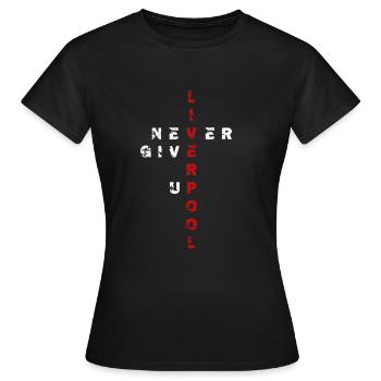 Liverpool - T-shirt Femme - noir - Devant - AI Model Female 172 dark (172cm)