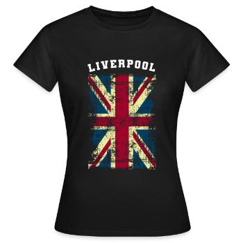 Liverpool - T-shirt Femme - noir - Devant - AI Model Female 172 dark (172cm)