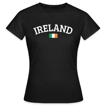 Irlande - T-shirt Femme - noir - Devant - AI Model Female 172 dark (172cm)