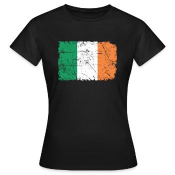 Irlande - T-shirt Femme - noir - Devant - AI Model Female 172 dark (172cm)