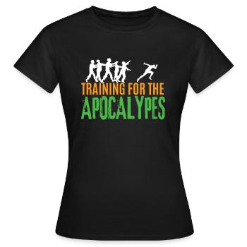 Zombie - Frauen T-Shirt - Schwarz - Vorne - AI Model Female 172 dark (172cm)