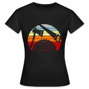 Charpentier charpentier - T-shirt Femme - noir - Devant - AI Model Female 172 dark (172cm)