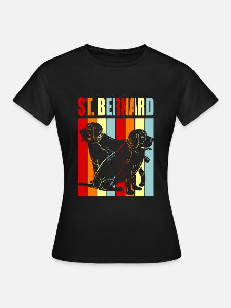 Bernhardiner - Frauen T-Shirt - Schwarz