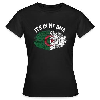 Algerien - Frauen T-Shirt - Schwarz - Vorne - AI Model Female 172 dark (172cm)