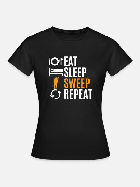 Schornsteinfeger - T-shirt dam - svart