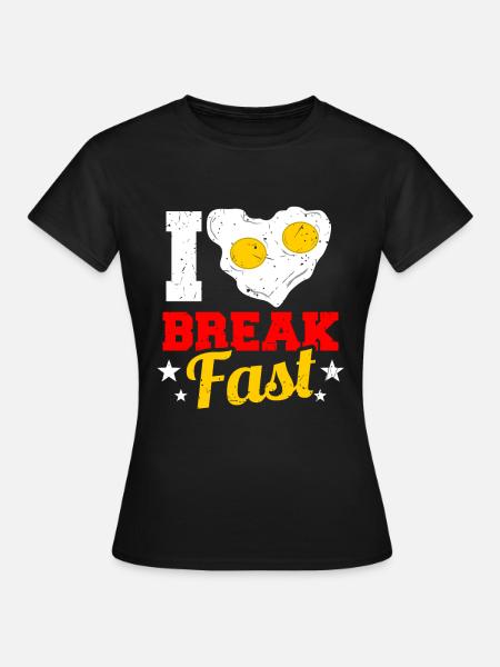 Frühstück - Frauen T-Shirt - Schwarz