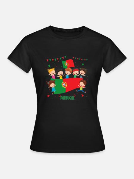 Portugal - Frauen T-Shirt - Schwarz