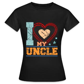 uncle - Women's T-Shirt - black - Front - AI Model Female 172 dark (172cm)