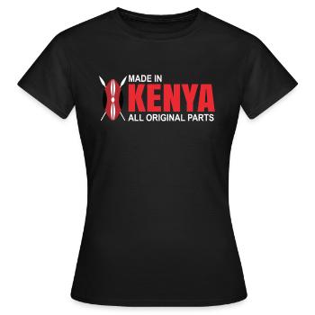 Kenya - T-shirt Femme - noir - Devant - AI Model Female 172 dark (172cm)