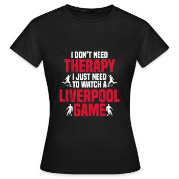 Liverpool - T-shirt Femme - noir - Devant - AI Model Female 172 dark (172cm)