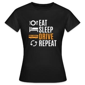 conducteur - T-shirt Femme - noir - Devant - AI Model Female 172 dark (172cm)